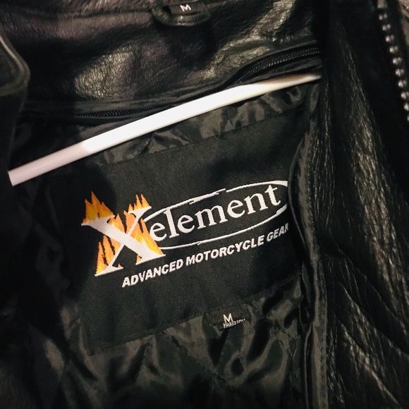 XElement Armored Leather Motorcycle Jacket Medium - Picture 2 of 3